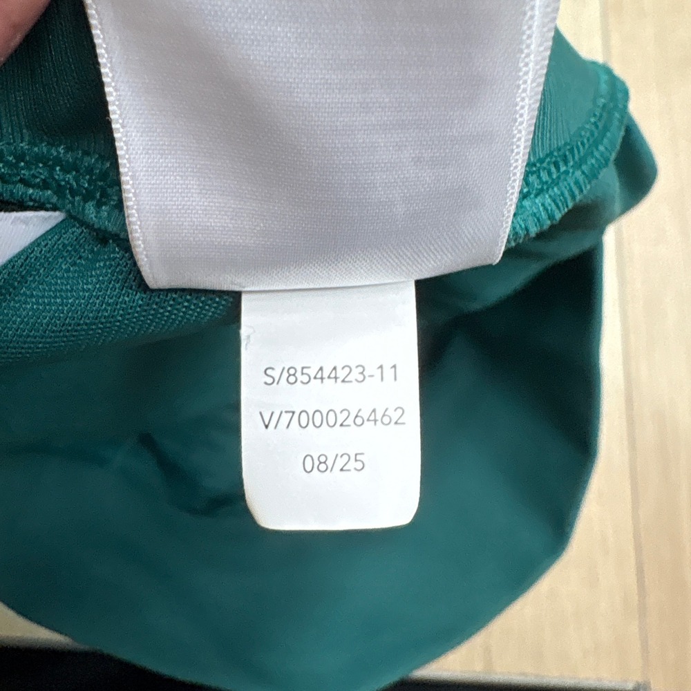 Athleta Venice Joggers Green Teal White Piping High Rise Pants 854423-11 Medium - Picture 7 of 7